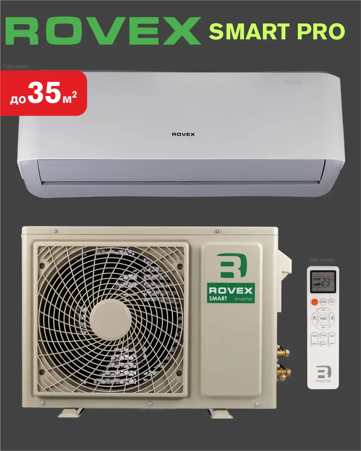 Cплит-система инверторного типа Rovex RS-12PXI6 серия Smart PRO Inverter