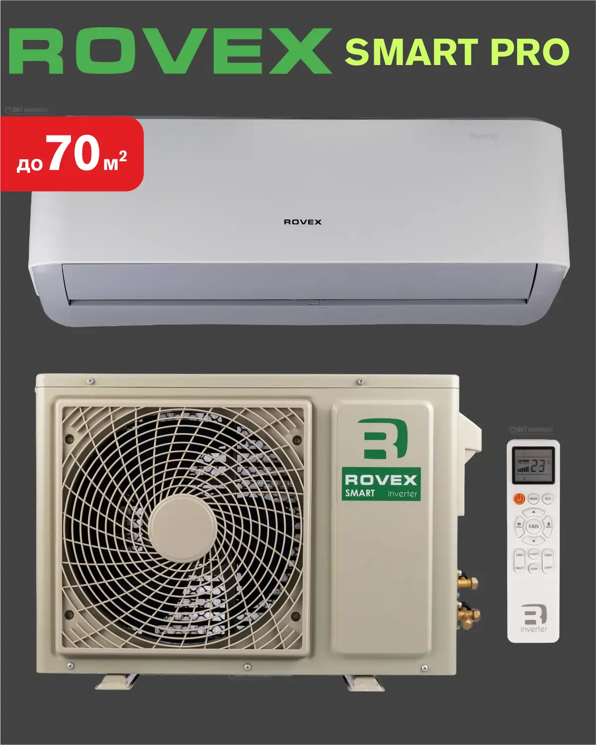 Cплит-система инверторного типа Rovex RS-24PXI6 серия Smart PRO Inverter